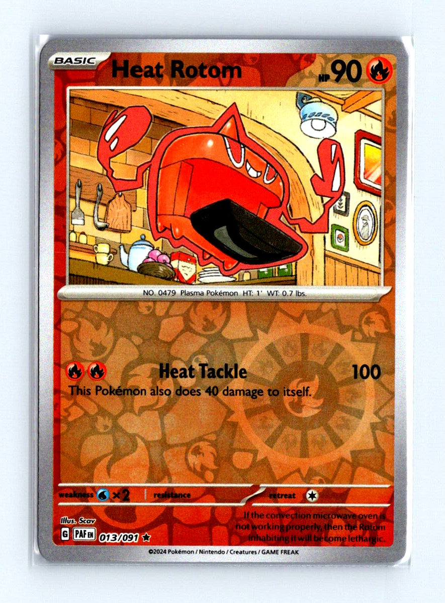 Heat Rotom Reverse Holo 2024 Scarlet & Violet Series - Paldean Fates Card # 013/091