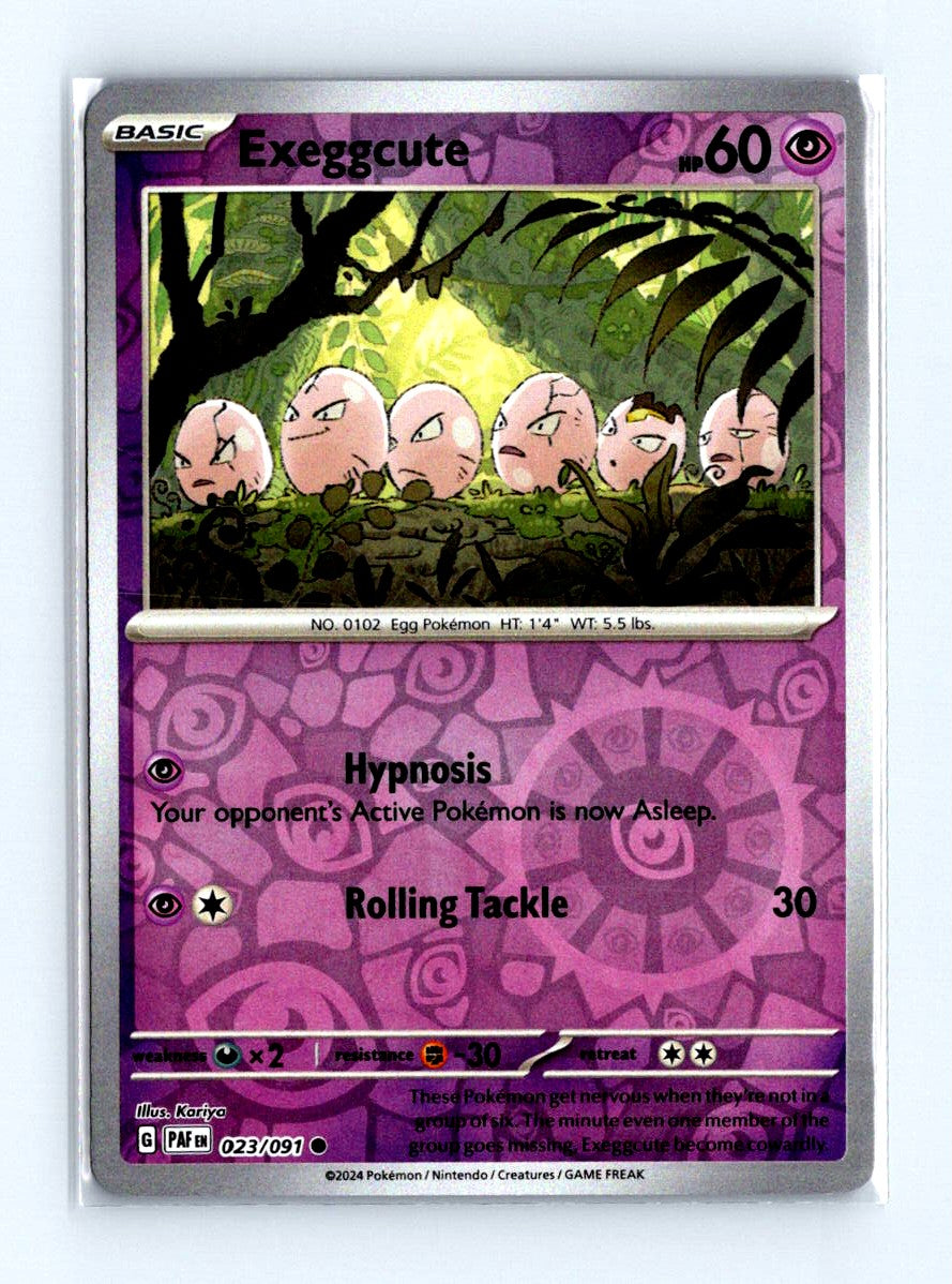 Exeggcute Reverse Holo 2024 Scarlet & Violet Series - Paldean Fates Card # 023/091