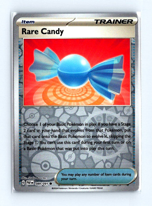 Rare Candy Reverse Holo 2024 Scarlet & Violet Series - Paldean Fates Card # 089/091