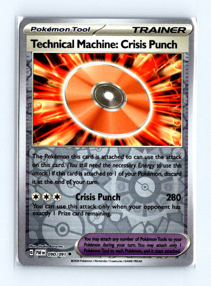 Techincal Machine: Crisis Punch Reverse Holo 2024 Scarlet & Violet Series - Paldean Fates Card # 090/091