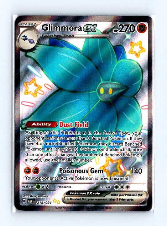 Glimmora EX Shiny Full Art 2024 Scarlet & Violet Series - Paldean Fates Card # 218/091