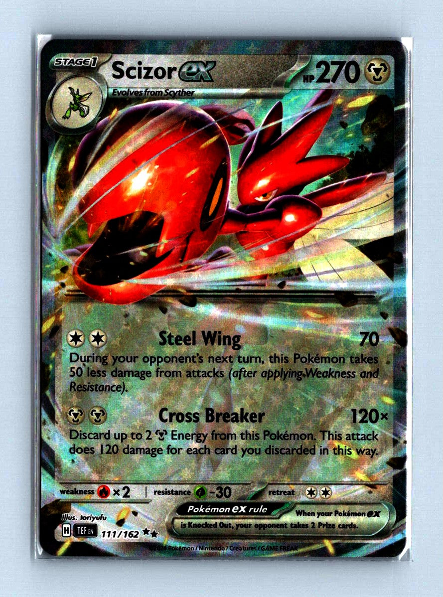 Scizor EX Full Art 2024 Scarlet and Voilet - Temporal Forces Card # 111/162