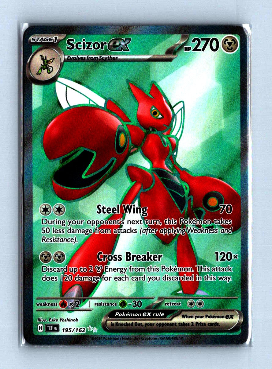 Scizor EX Full Art 2024 Scarlet and Voilet - Temporal Forces Card # 195/162