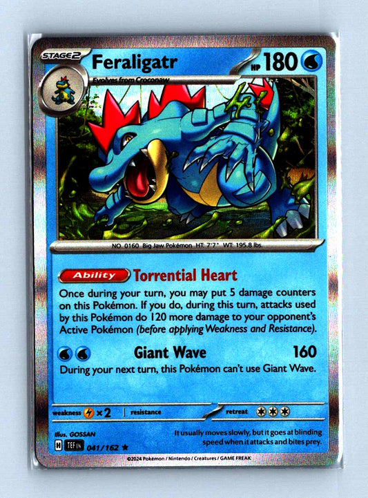 Feraligatr Holo 2024 Scarlet and Voilet - Temporal Forces Card # 041/162