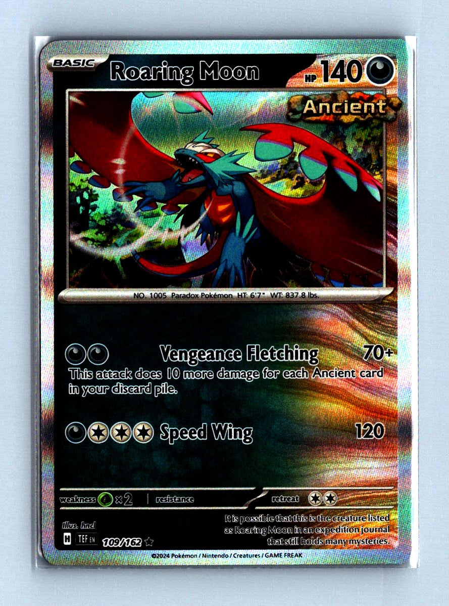 Roaring Moon Holo 2024 Scarlet and Voilet - Temporal Forces Card # 109/162