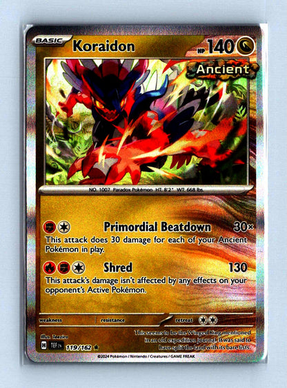 Koraidon Holo 2024 Scarlet and Voilet - Temporal Forces Card # 119/162