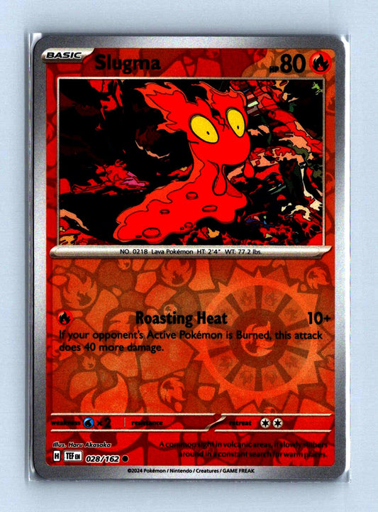 Slugma Reverse Holo 2024 Scarlet and Voilet - Temporal Forces Card # 028/162