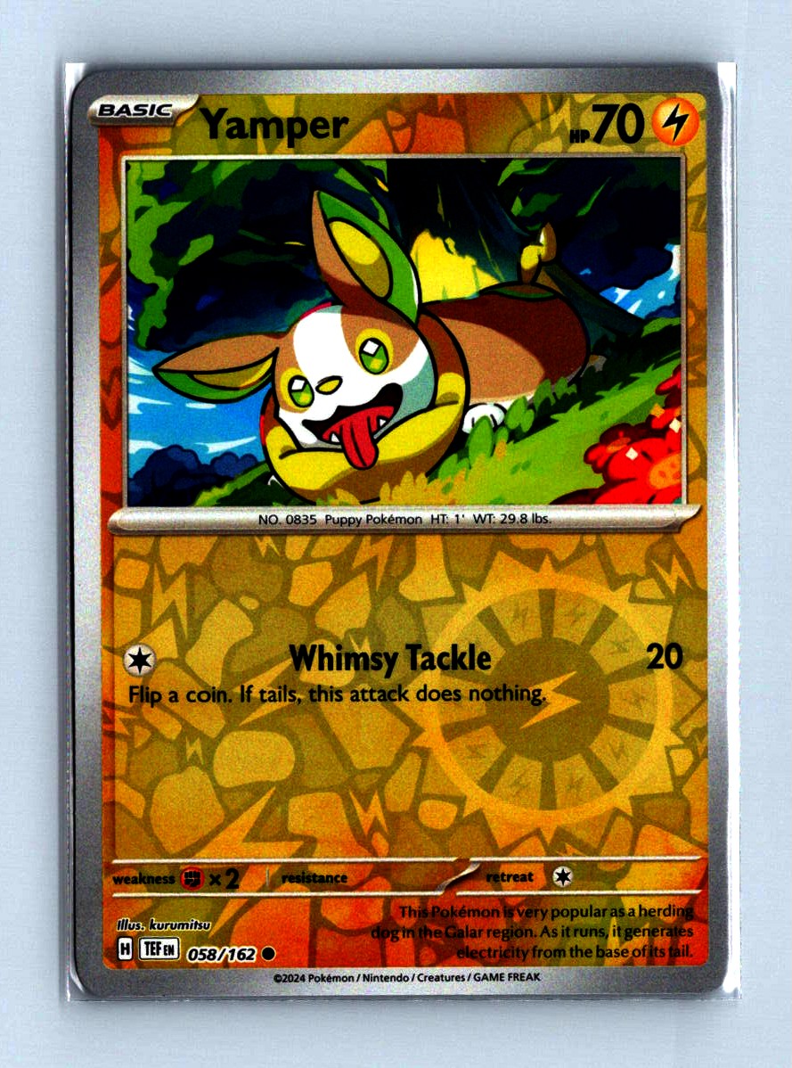 Yamper Reverse Holo 2024 Scarlet and Voilet - Temporal Forces Card # 058/162