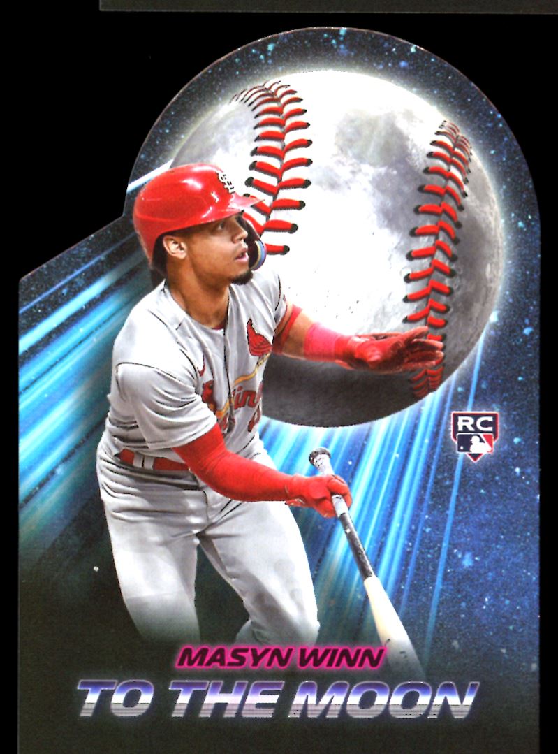 Masyn Winn Die-Cut 2024 Topps Big League Baseball To The Moon Rookie Card # TN-20