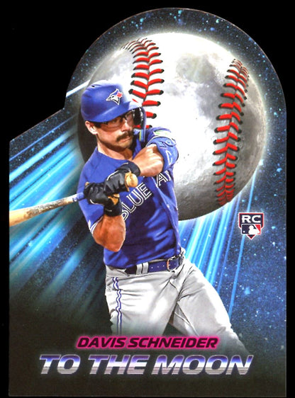 Davis Schneider Die-Cut 2024 Topps Big League Baseball To The Moon Rookie Card # TN-38