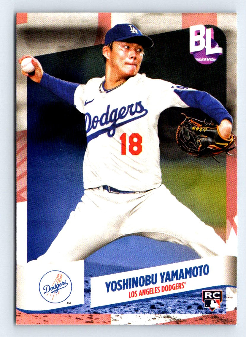Yoshinobu Yamamoto 2024 Topps Big League Baseball Rookie Card # 183