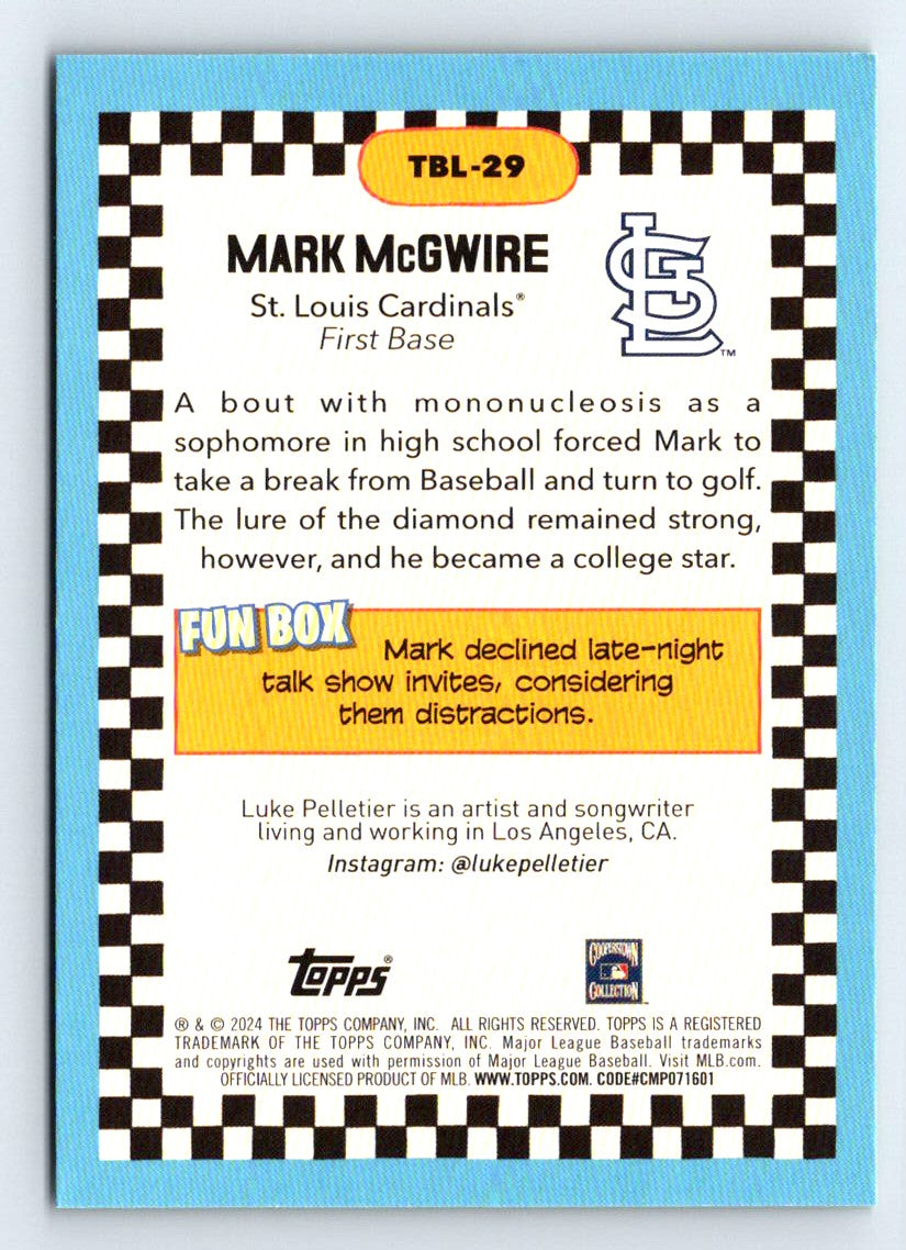 Mark McGwire Checkerboard 2024 Topps Big League Baseball Card # TBL-29