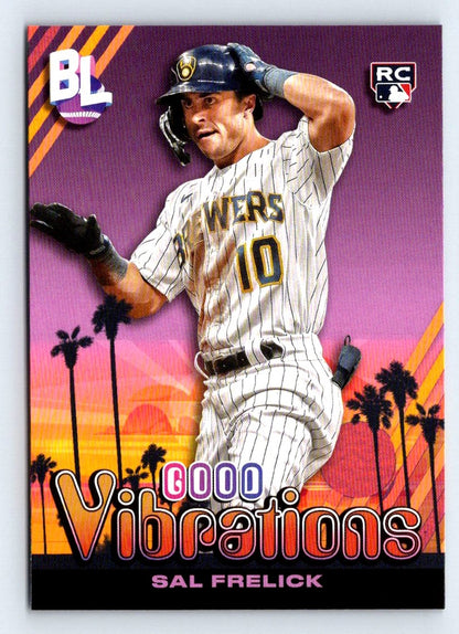 Sal Frelick Good Vibrations 2024 Topps Big League Baseball Rookie Card # GV-10