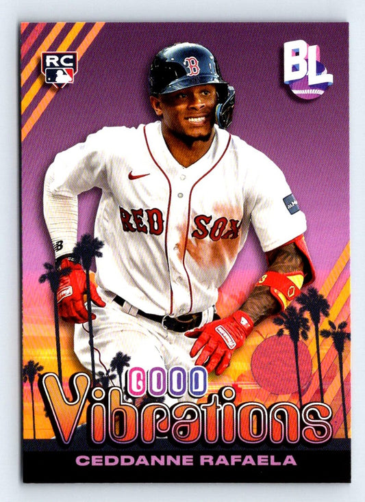 Ceddanne Rafaela Good Vibrations 2024 Topps Big League Baseball Rookie Card # GV-29