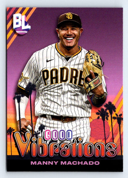 Manny Machado Good Vibrations 2024 Topps Big League Baseball Card # GV-3