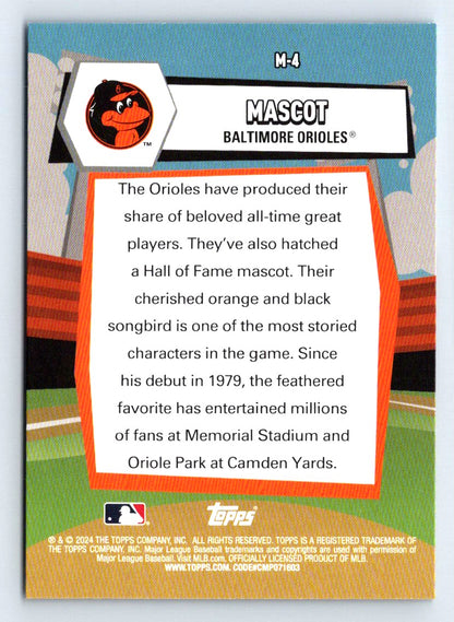 Mascot Mascots 2024 Topps Big League Baseball Card # M-4