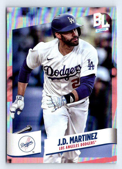 J.D Martinez Rainbow Foil 2024 Topps Big League Baseball Card # 204
