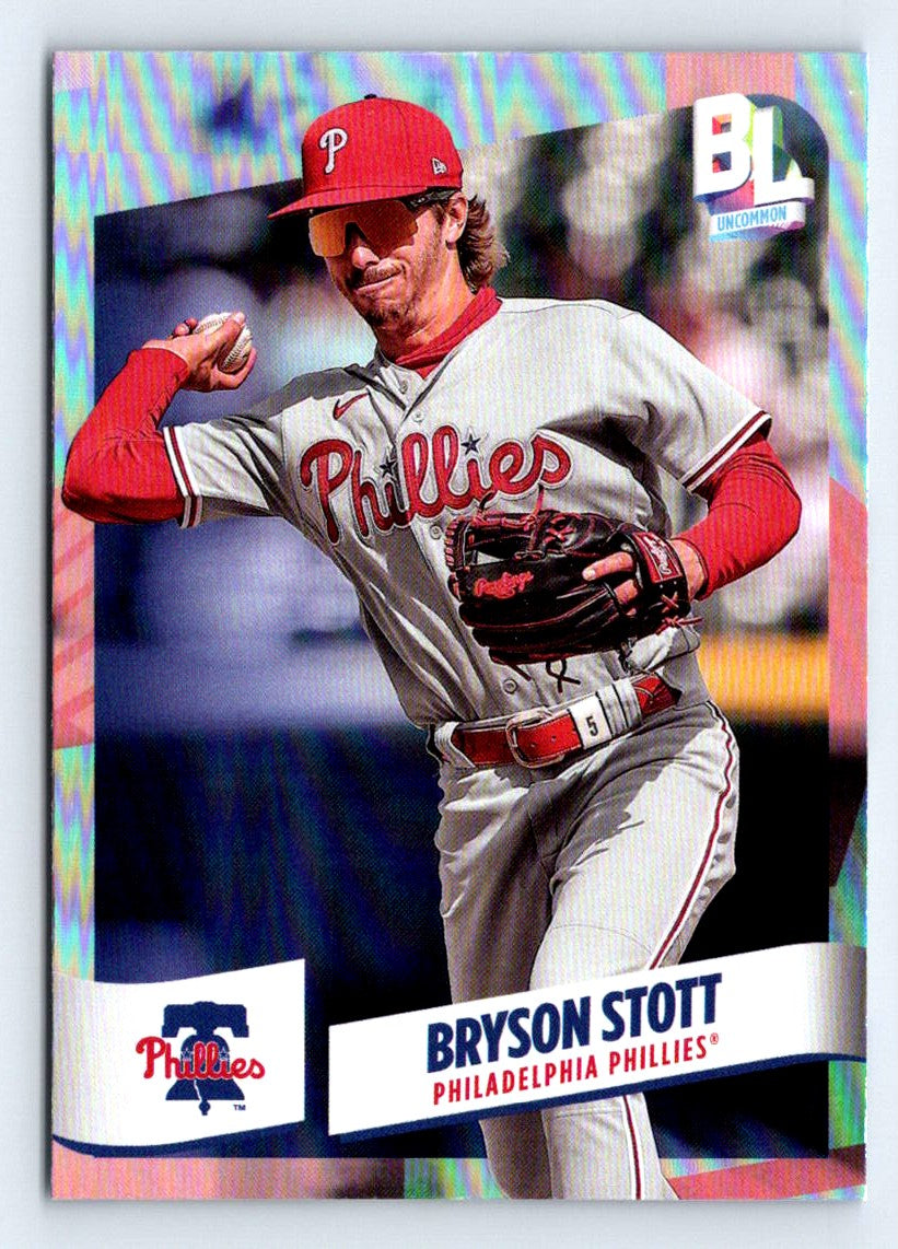 Bryston Stott Rainbow Foil 2024 Topps Big League Baseball Card # 218