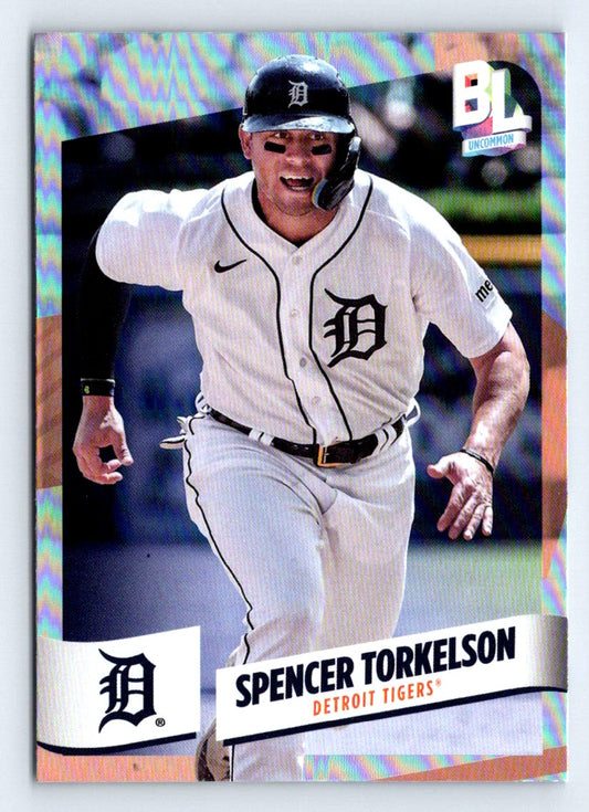 Spencer Torkelson Rainbow Foil 2024 Topps Big League Baseball Card # 222