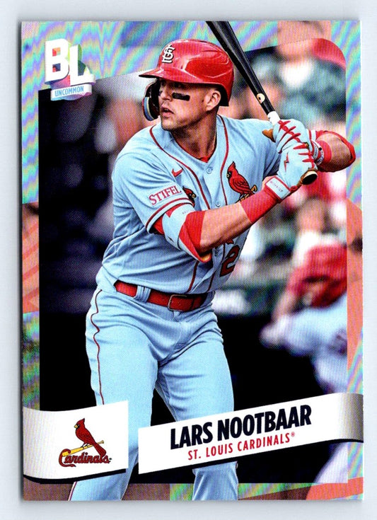 Lars Nootbaar Rainbow Foil 2024 Topps Big League Baseball Card # 226