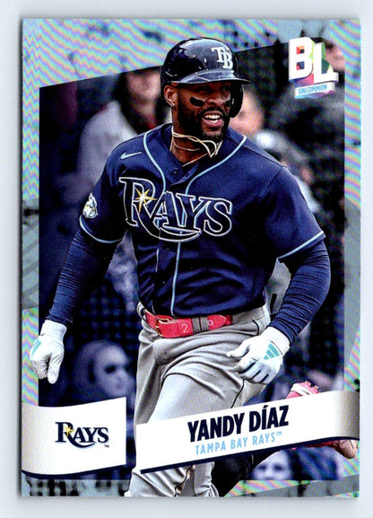 Yandy Diaz Rainbow Foil 2024 Topps Big League Baseball Card # 245