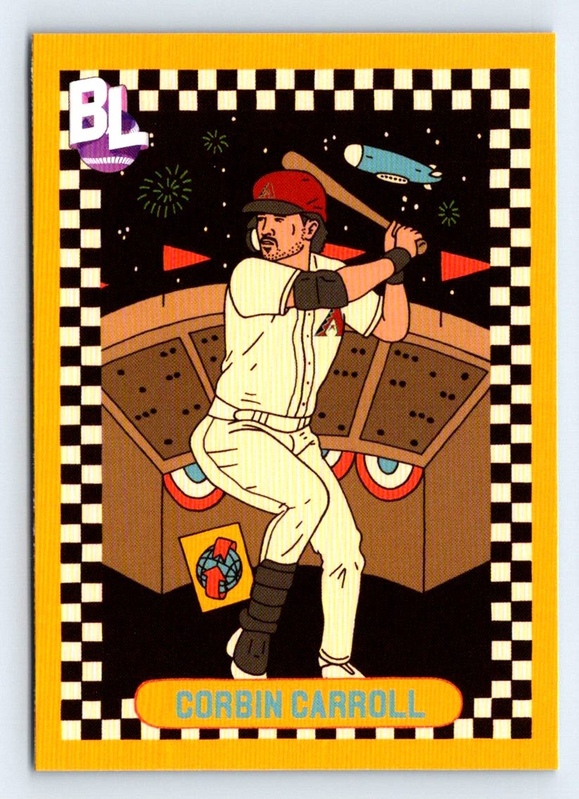 Corbin Carroll Thrownback Checkerboard 2024 Topps Big League Baseball Card # TBL-15