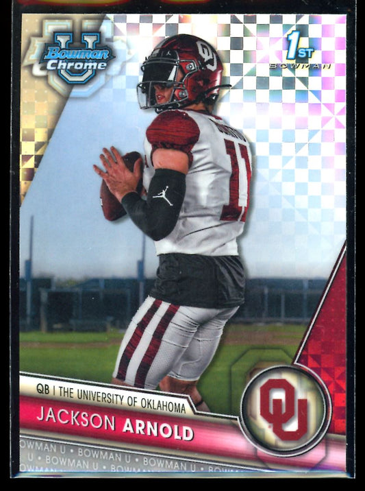 Jackson Arnold X-Fractor 2023 Bowman U Chrome Rookie Card # 102