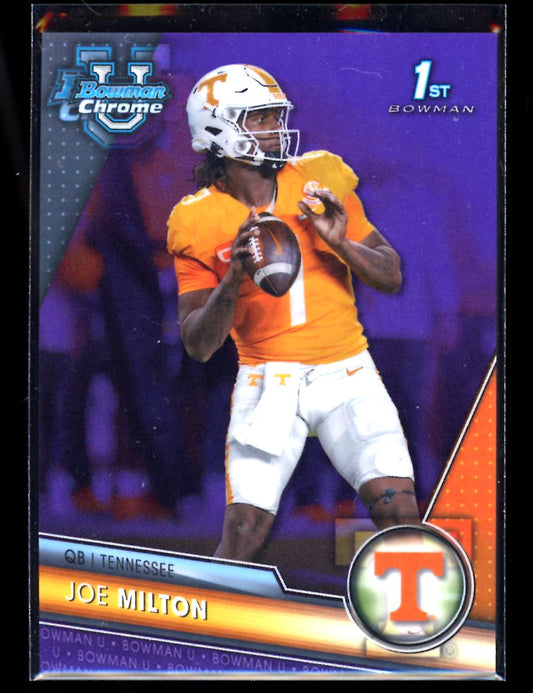 Joe Milton Purple /399 2023 Bowman U Chrome Rookie Card # 148