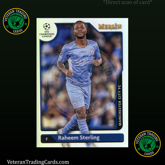 Raheem Sterling Refractor Merlin Chrome Base Card #62