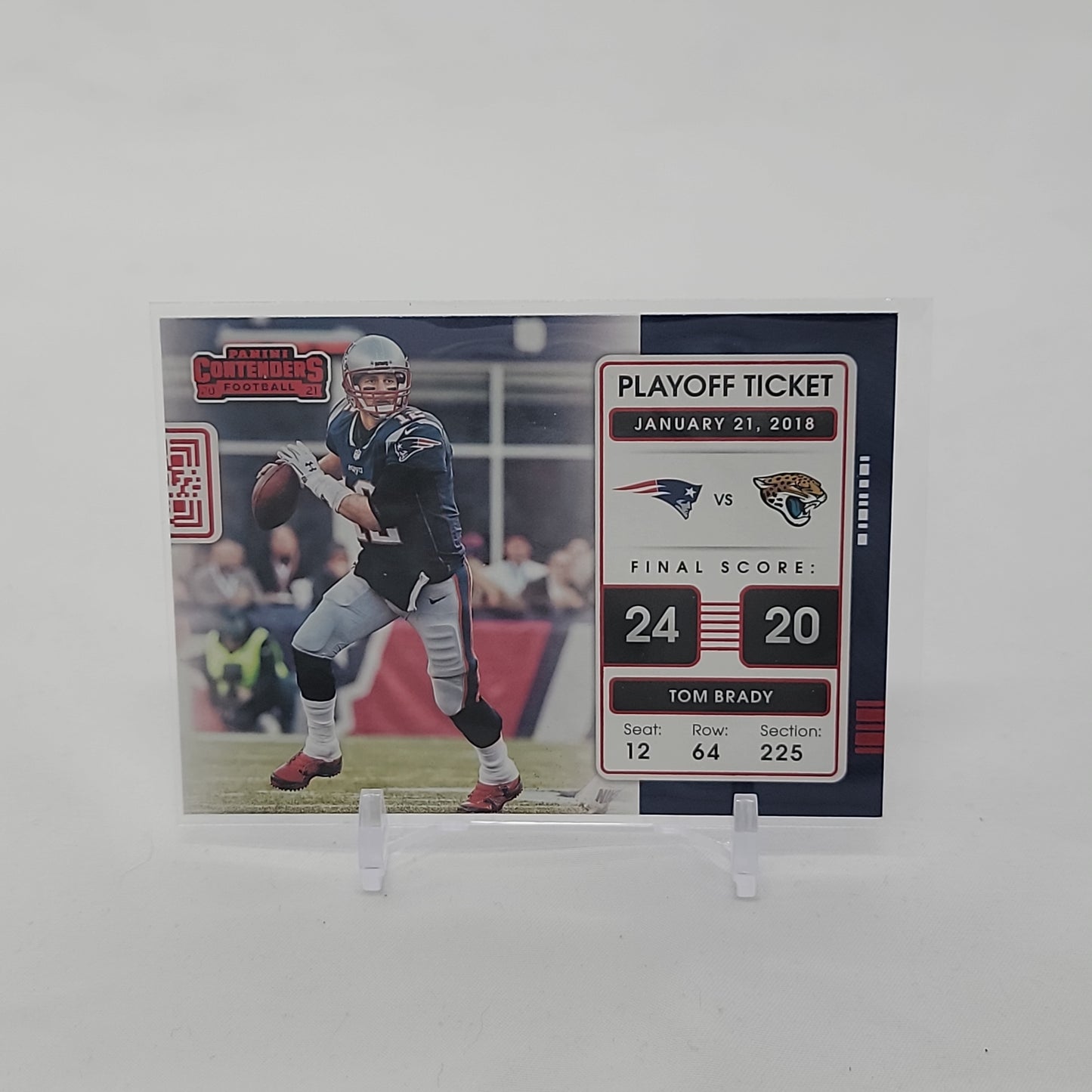 Tom Brady- VS Jags Playoff Ticket 2021 Panini Contenders Insert PLT-TOM