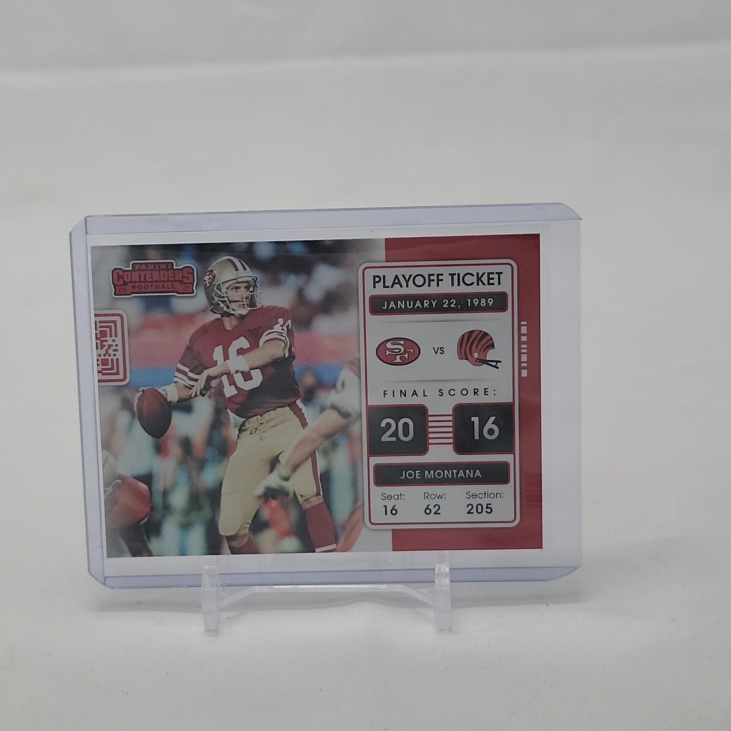 Joe Montana - Playoff Ticket 2021 Panini Contenders Insert PLT-JMO