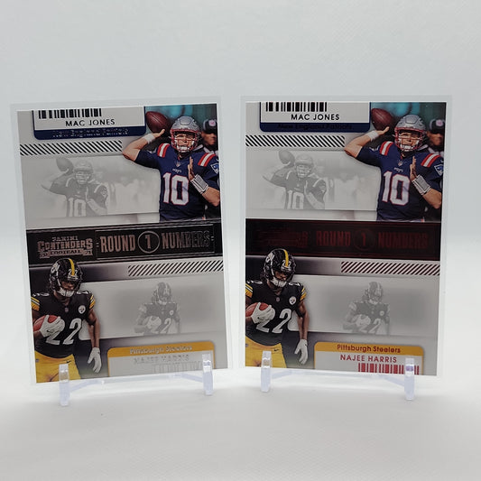 Mac Jones & Najee Harris- Round Numbers Panini Contenders 2021 Insert