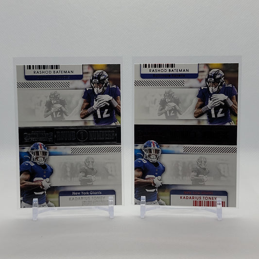 Rashod Bateman & Kadarius Toney - Round Numbers Panini Contenders 2021 Insert