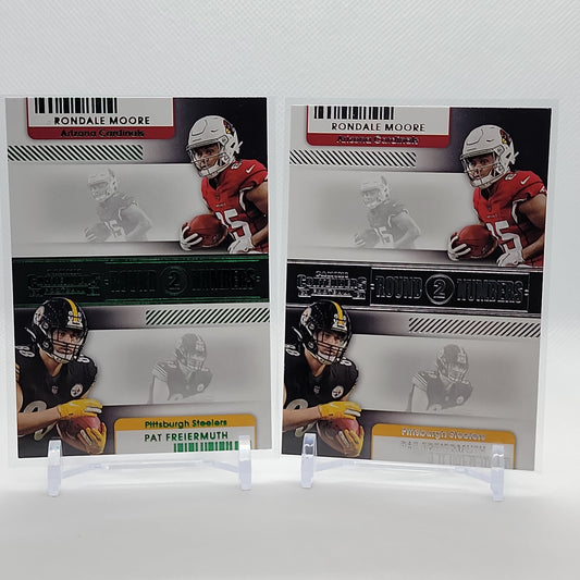 Rondale Moore & Pat Freiermuth - Round Numbers Panini Contenders 2021 Insert