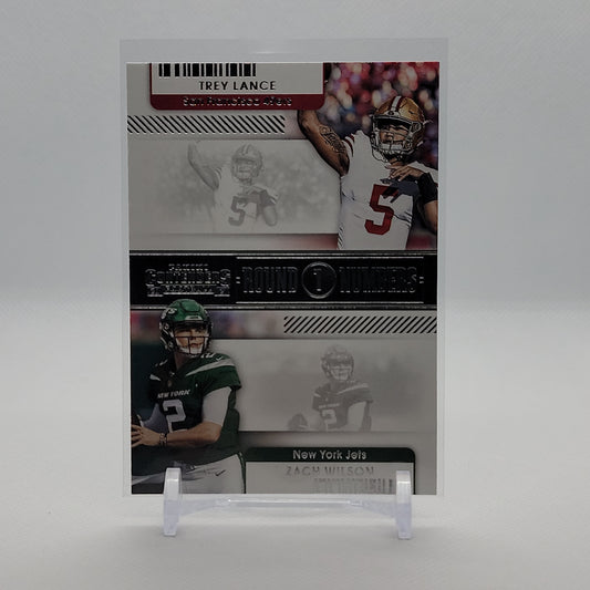 Trey Lance & Zach Wilson - Round Numbers Panini Contenders 2021 Insert