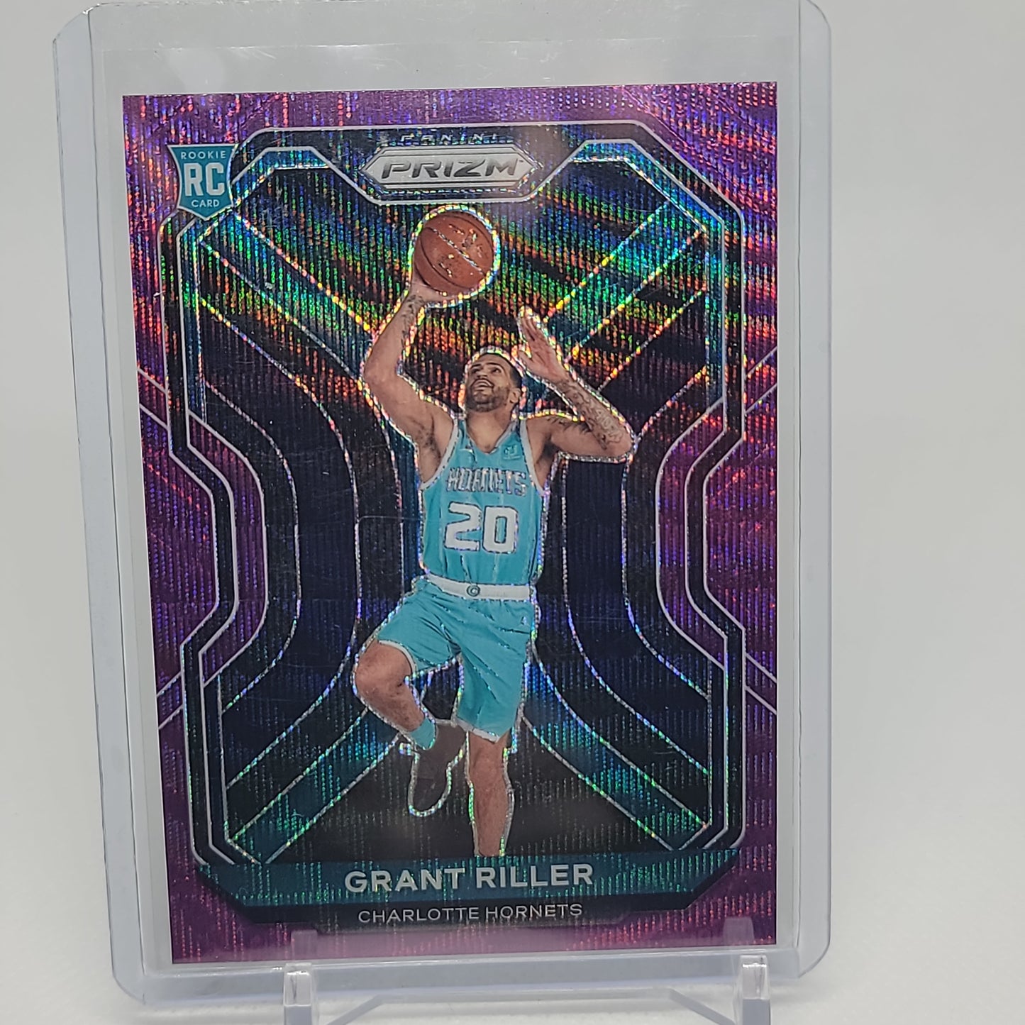 Grant Riller Purple Raywave Rookie Card Prizm 2020-21 Card No. 295