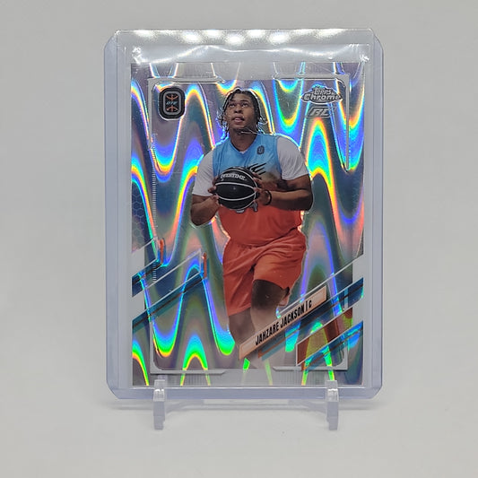 Jahzare Jackson Silver Raywave Refractor RC Topps Chrome 2022 OTE Card No. 25