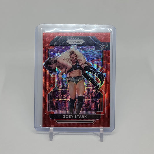 Zoey Stark Red Wave PRIZM 2022 Prizm WWE Card No. 176