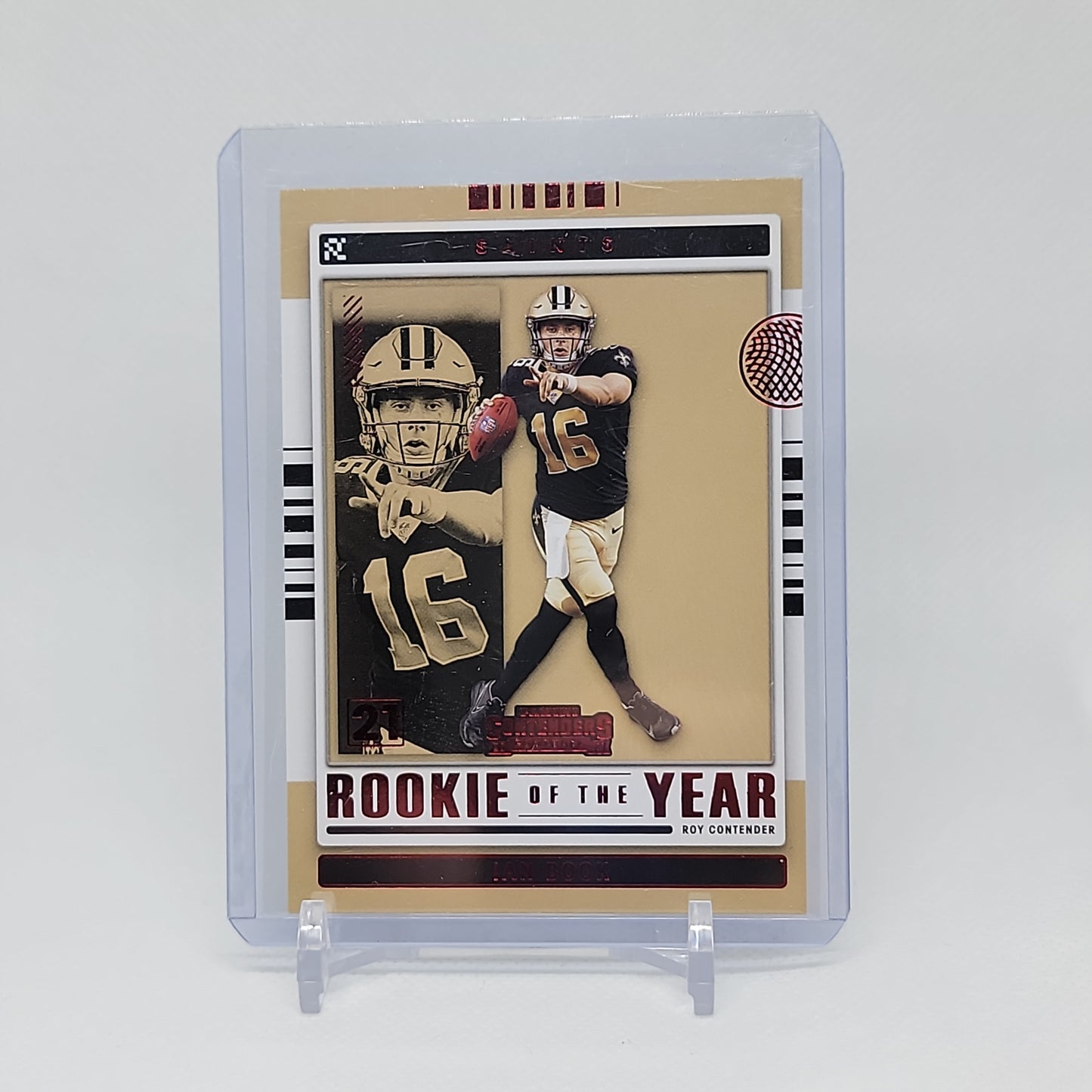 Ian Book Rookie of the Year Panini Contenders 2021 Insert ROY-IBO