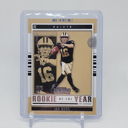 Ian Book Rookie of the Year Panini Contenders 2021 Insert ROY-IBO