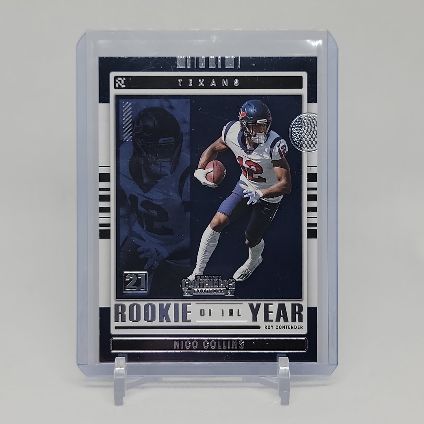 Nico Collins Rookie of the Year Panini Contenders 2021 Insert ROY-NCO