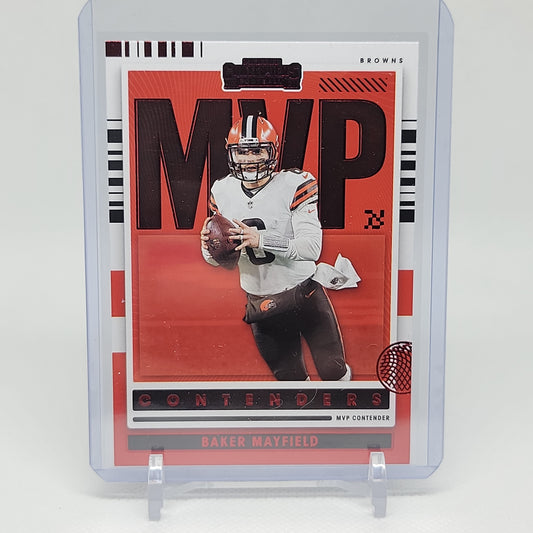 Ruby Parallel Baker Mayfield MVP Panini Contenders 2021 Card No. MVP-BMA