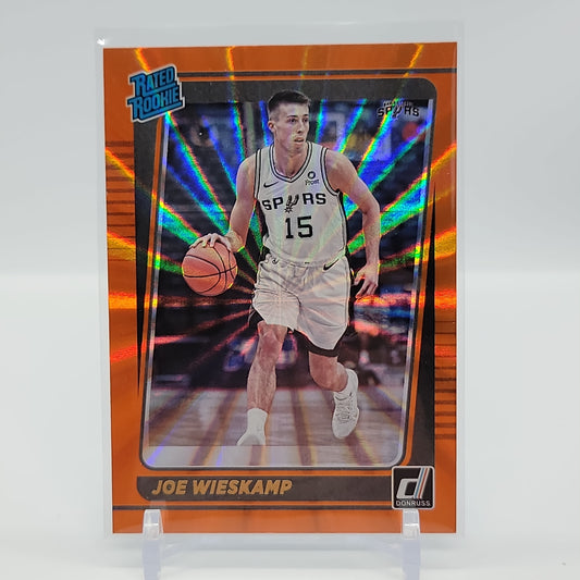 Joe Wieskamp Rated Rookie Orange Laser Parallel Donruss 2021-22 Card No. 230