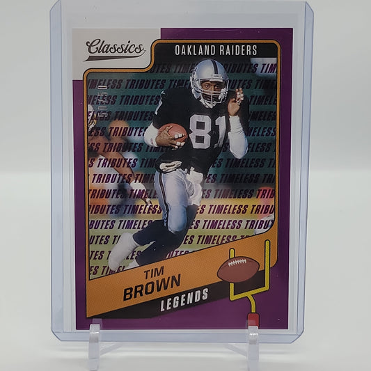 Tim Brown 50/50 Legends Ebay 1/1 2021 Panini Classics No. 110