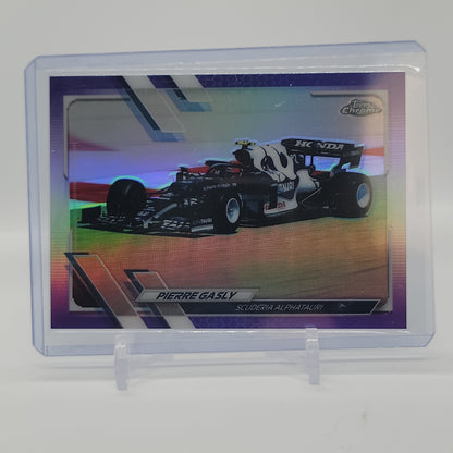 Pierre Gasly Purple /399 2021 Topps Chrome Formula 1 Card #108