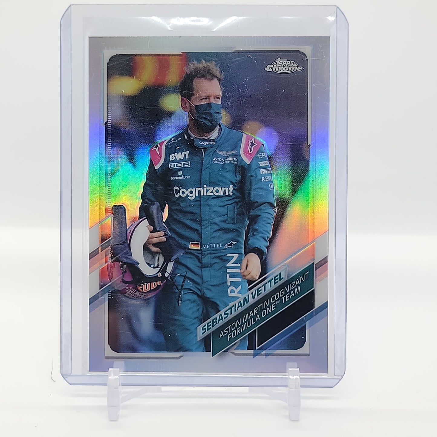 Sebastian Vettel Refractor 2021 Topps Chrome Formula 1 Card #23