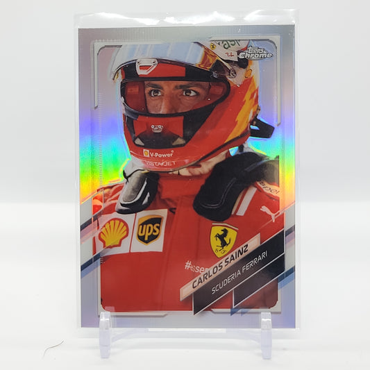 Carlos Sainz Refractor 2021 Topps Chrome Formula 1 Card #54