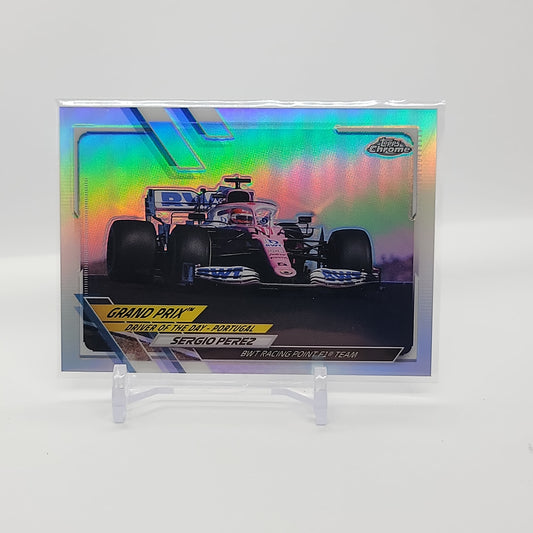 Sergio Perez Refractor 2021 Topps Chrome Formula 1 Card #160