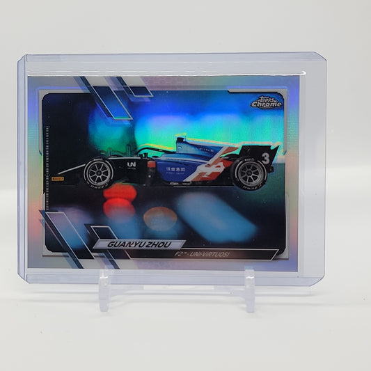 Guanyu Zhou Refractor 2021 Topps Chrome Formula 1 Card #118