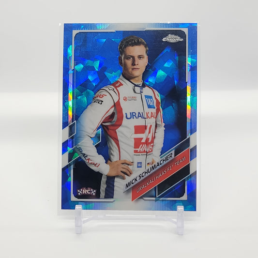 Mick Schumacher RC True Portrait Base Card 2021 Topps Chrome SAPPHIRE Formula 1 Card #17